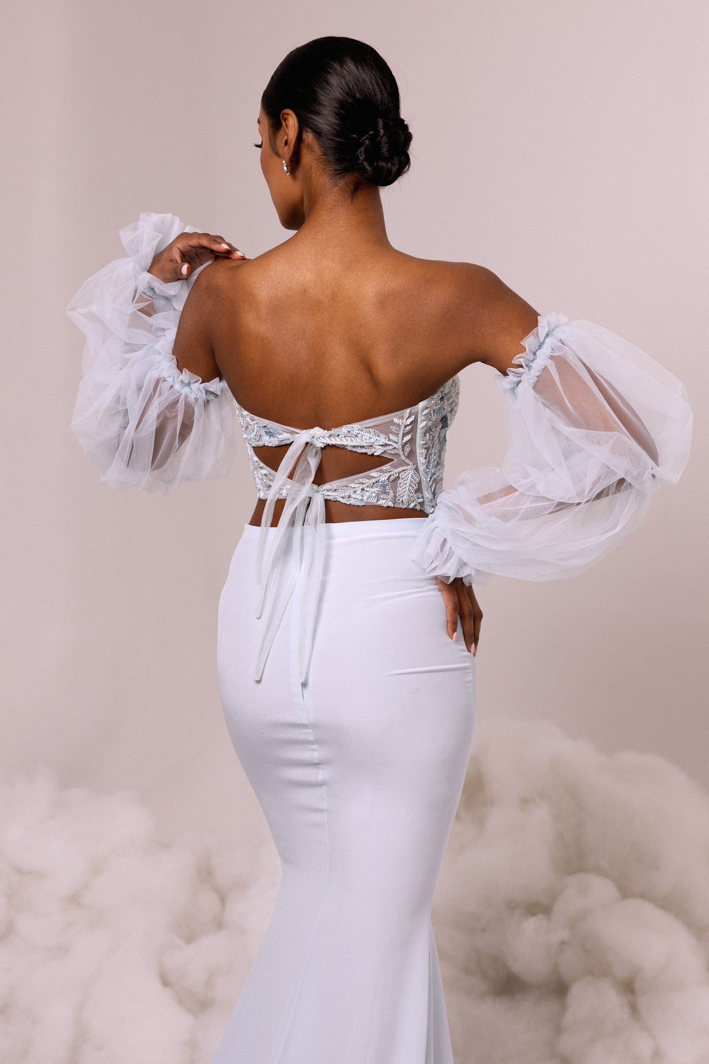 TOP - Strapless in Blue