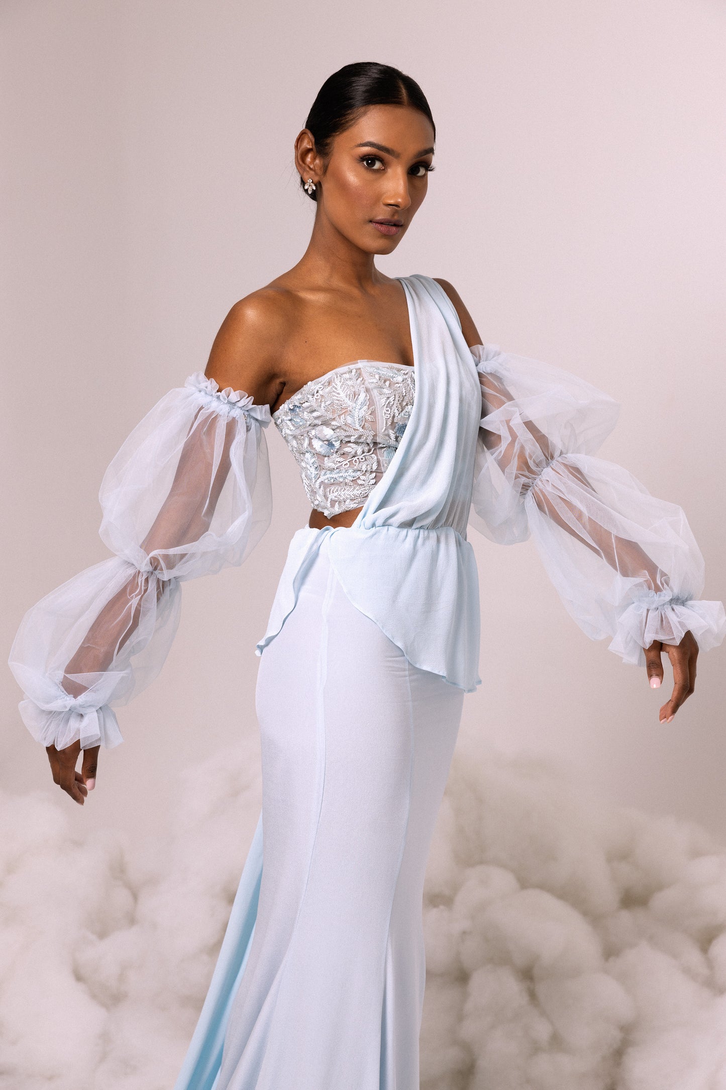 TOP - Strapless in Blue