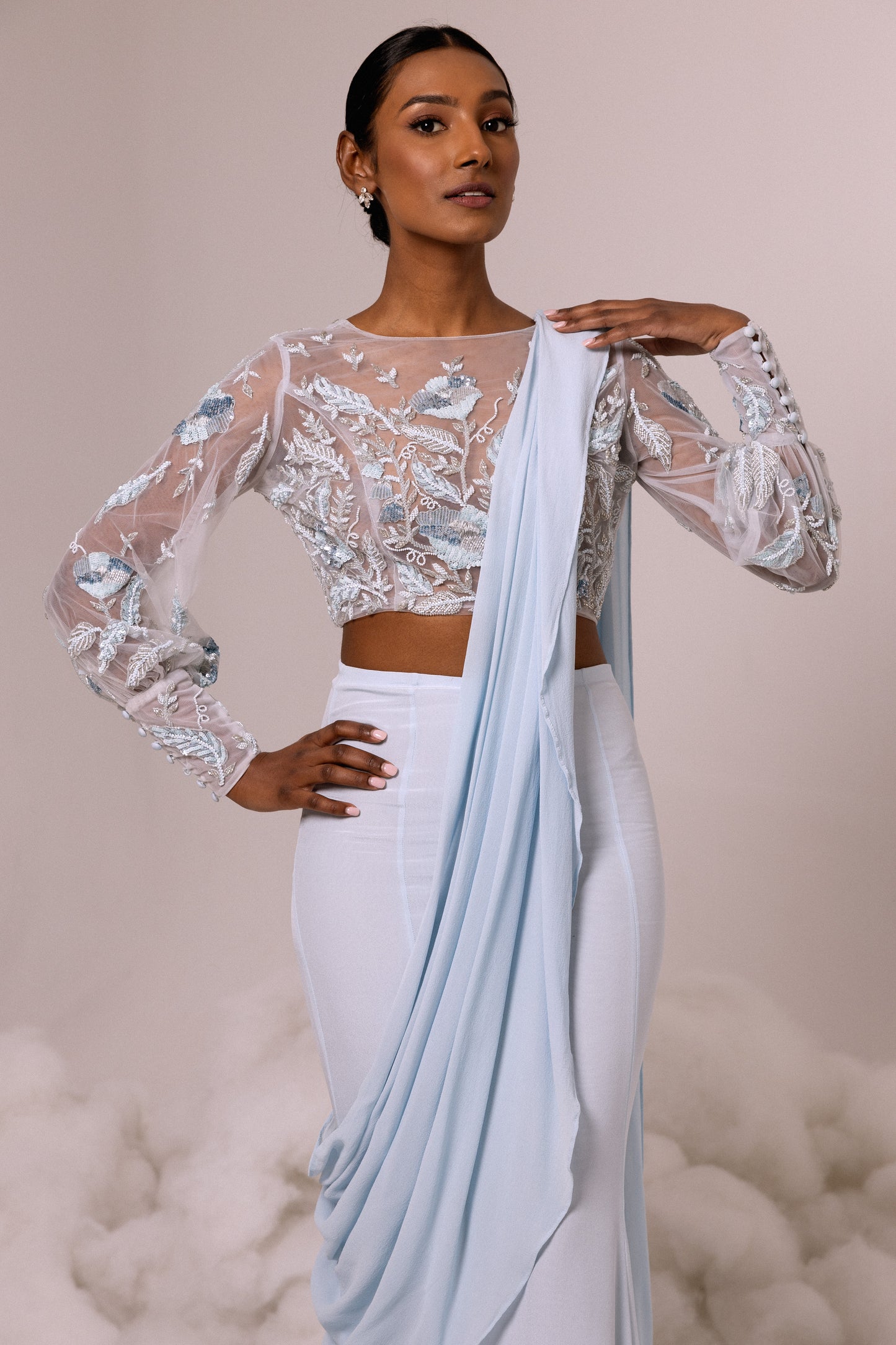TOP - Bishop Sleeve in Blue