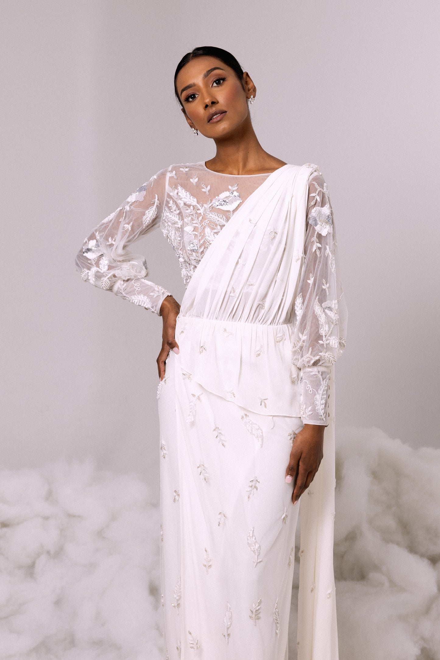 SKIRT - Kandiyan Wrap in Ivory