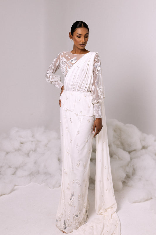 SKIRT - Kandiyan Wrap in Ivory