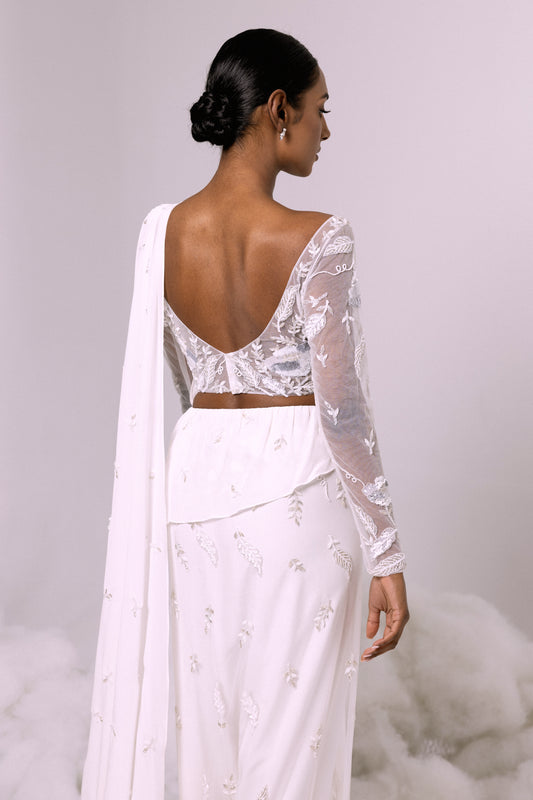 SKIRT - Kandiyan Wrap in Ivory