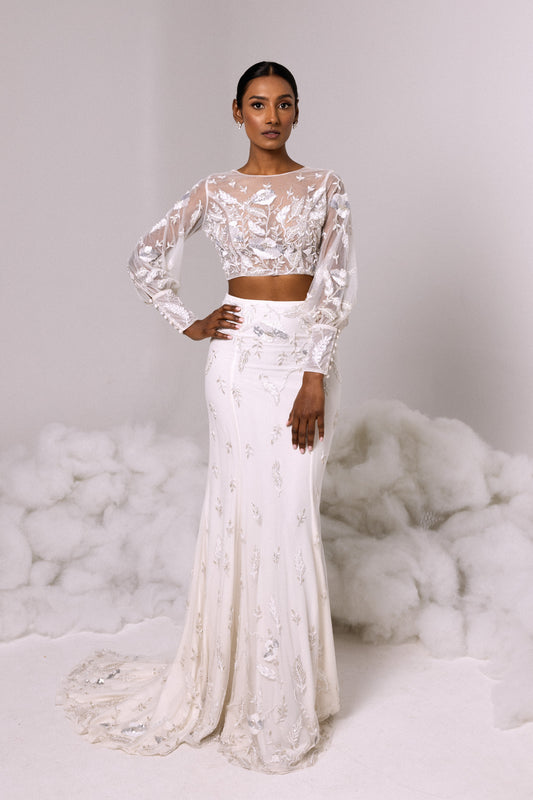 SKIRT - Flare in Ivory