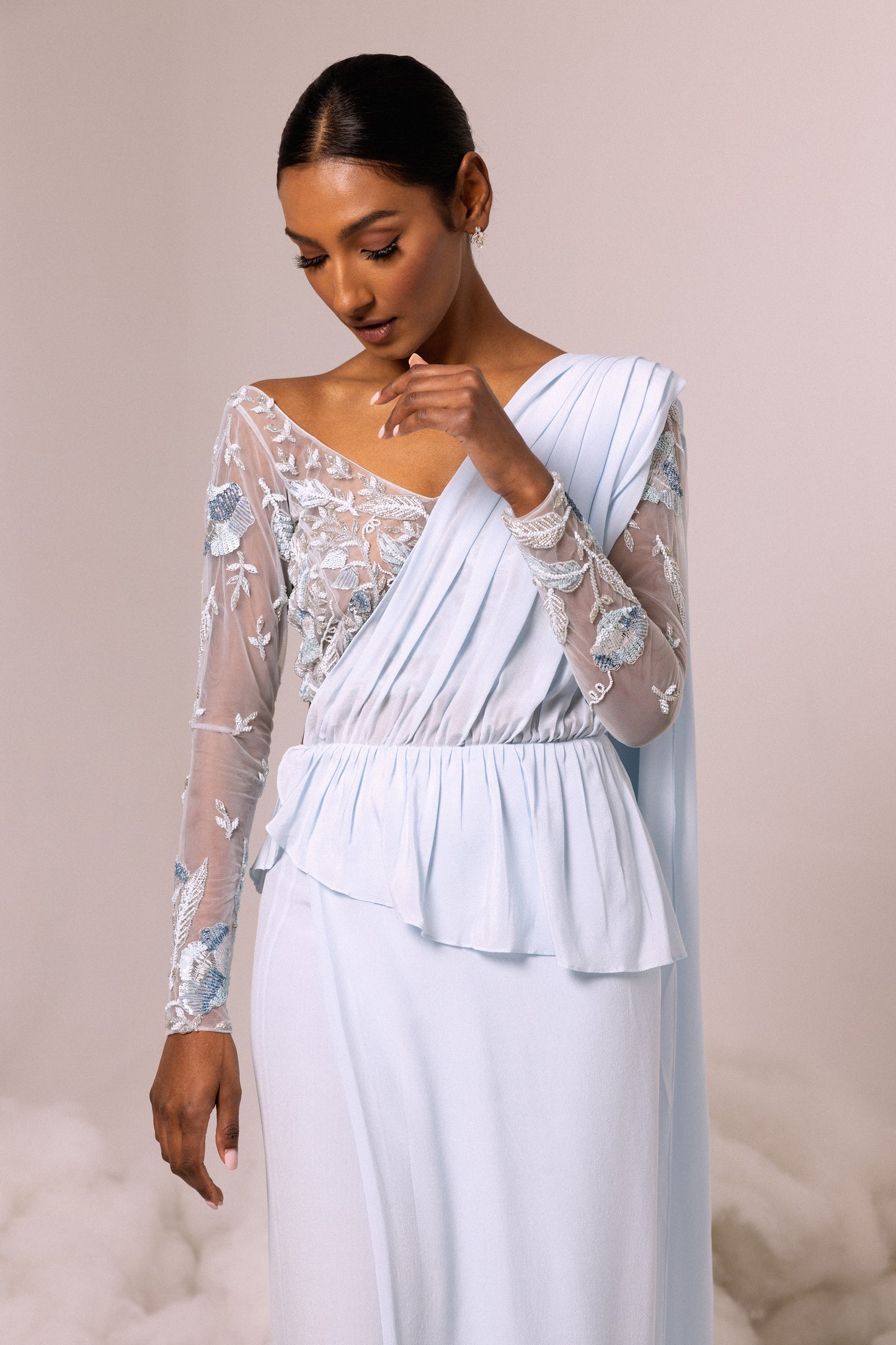 SKIRT - Kandiyan Wrap in Blue