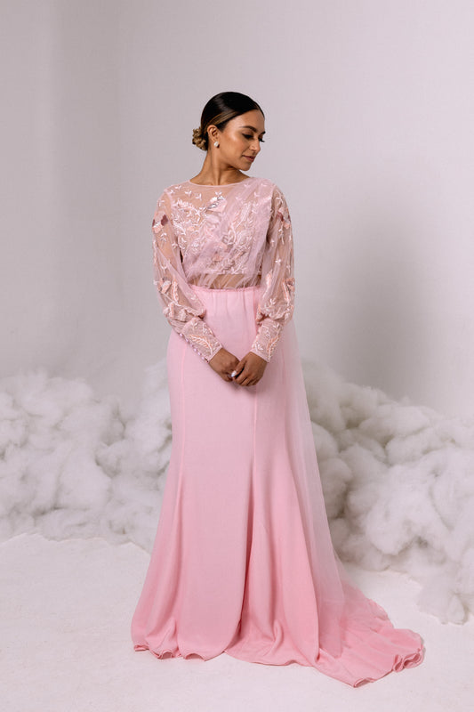 SHAWL - Kandiyan Tulle in Pink