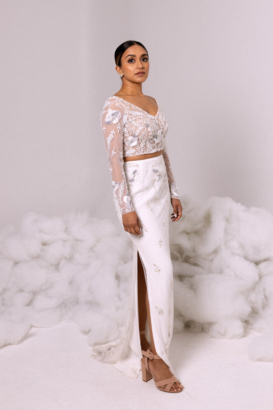 SKIRT - Straight in Ivory